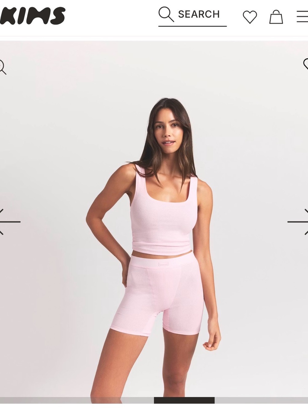 SKIMS Light Pink Modal Boxers - Cherry Blossom
